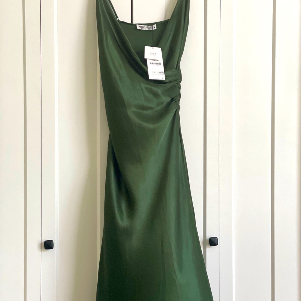 Zara Midi Satin Dress